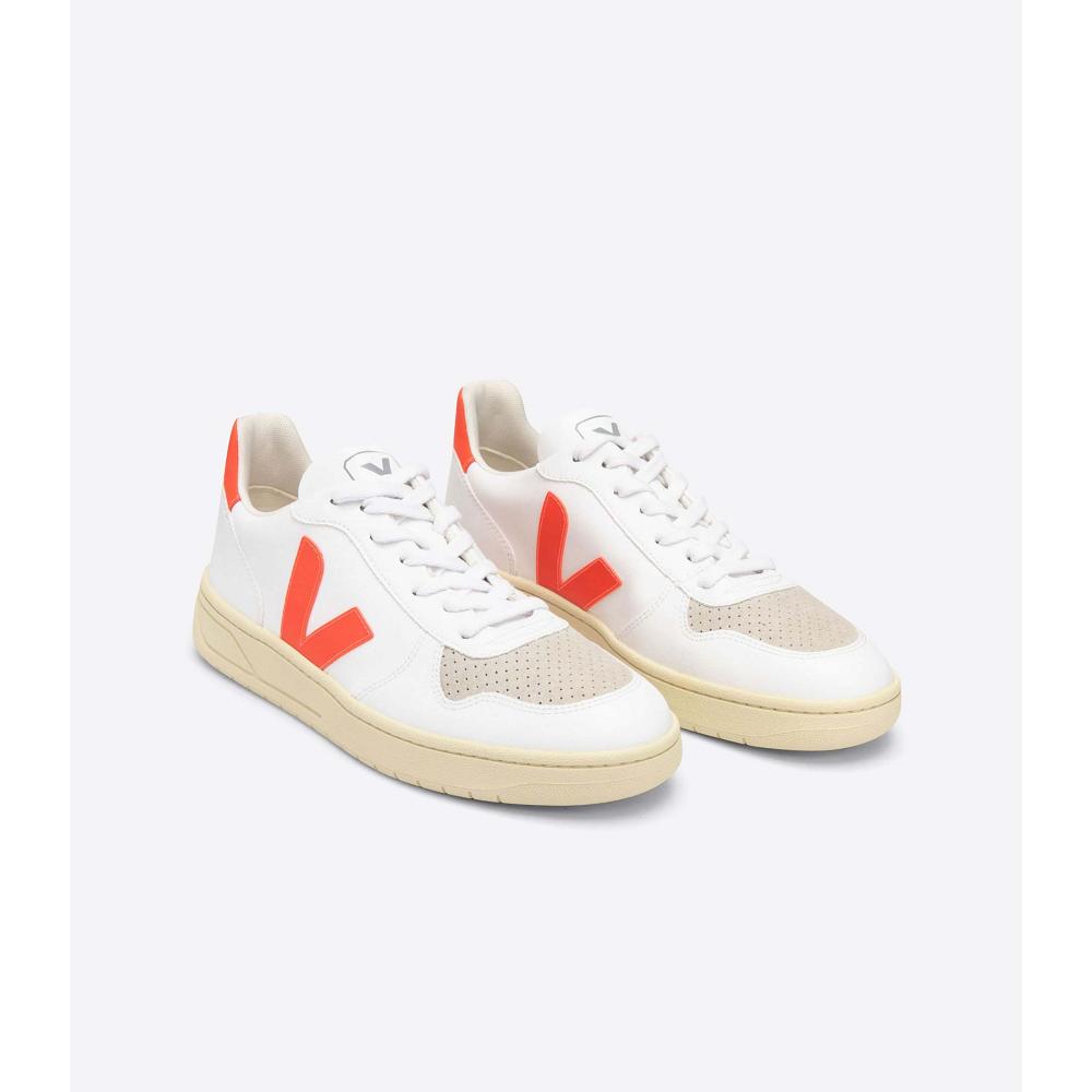 Veja V-10 CWL Cipő Női White/Orange | HU 575PJJ